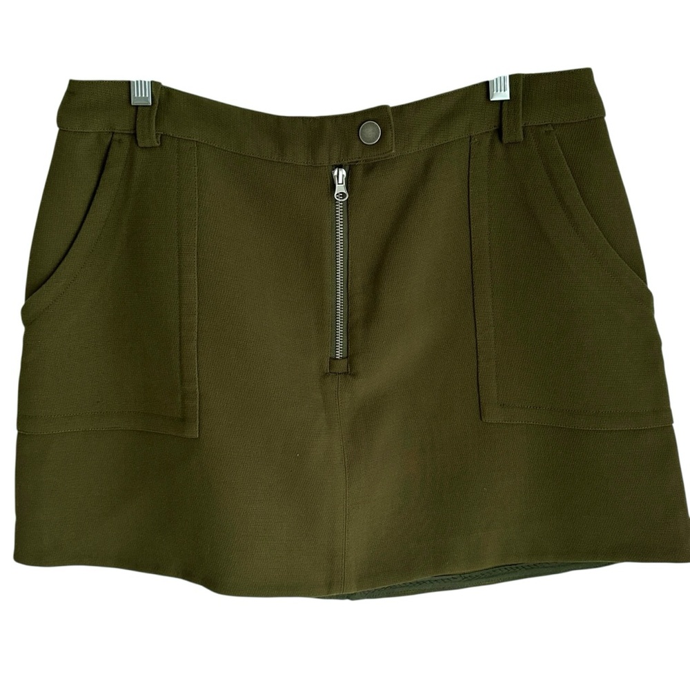 Frank & Oak Army Green Mini Skirt Size XL
